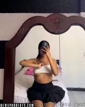 Louisa Castillo/Louisa sexy show erotic body on mirro