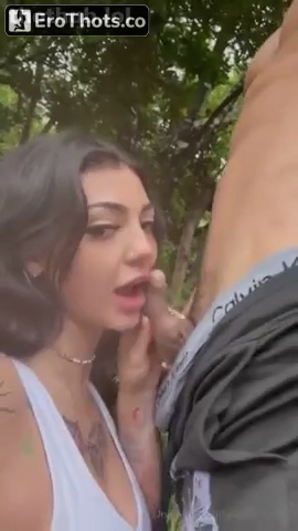 Aliyah Marie Deep Suck in Forest – Onlyfans Sextape Viral